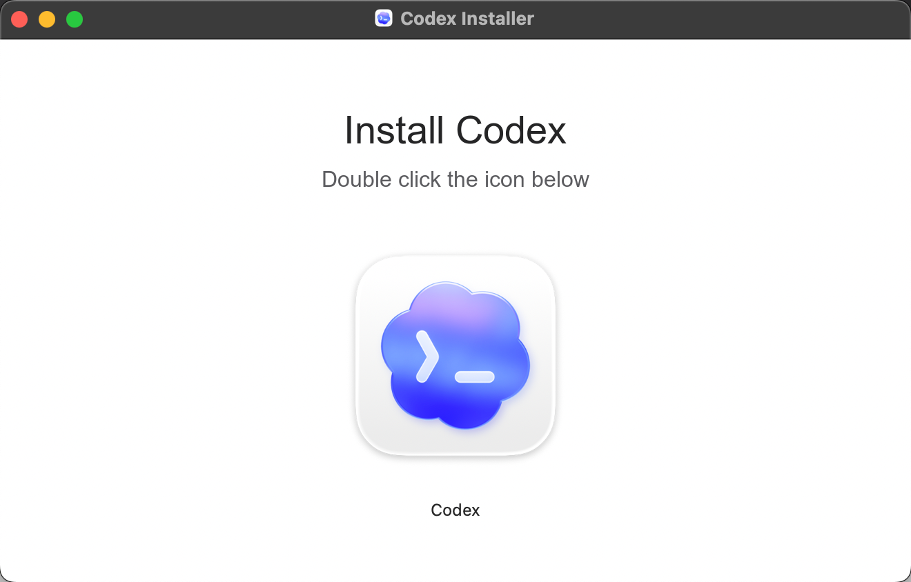 双击 Codex 图标