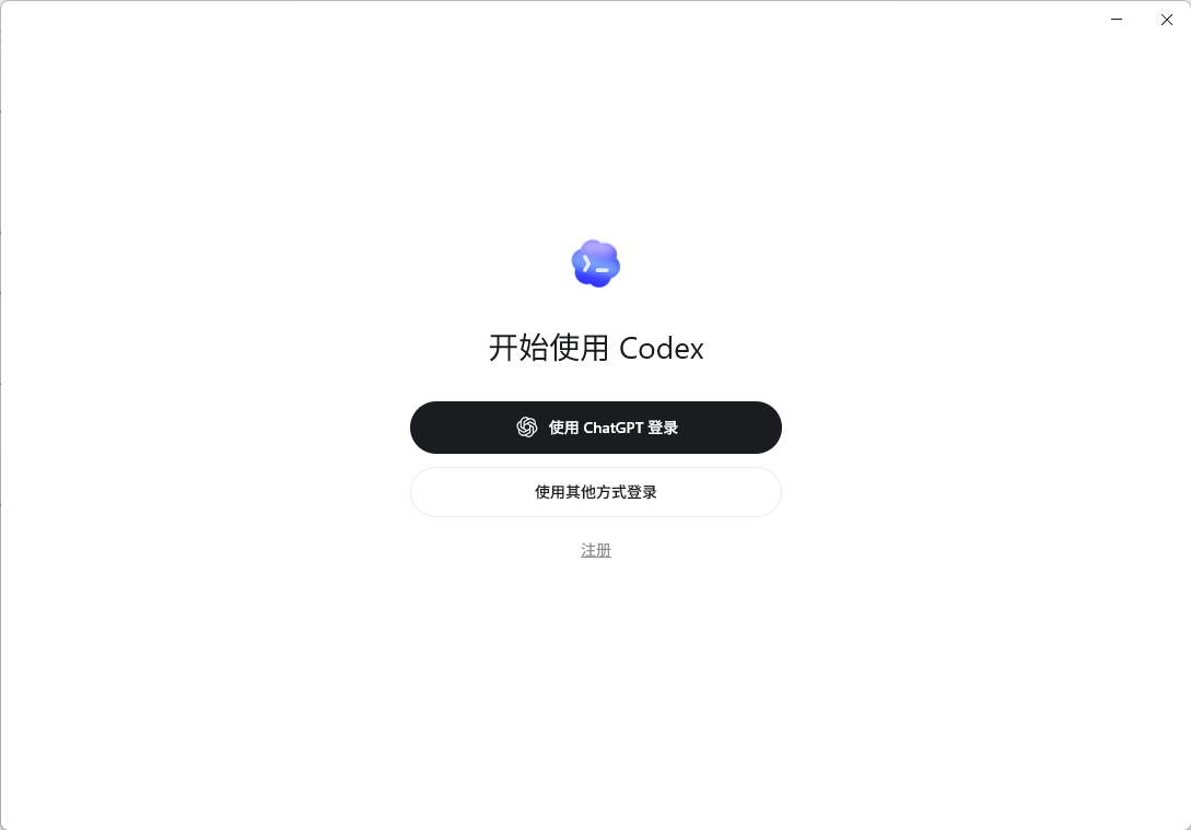 Codex 初次打开
